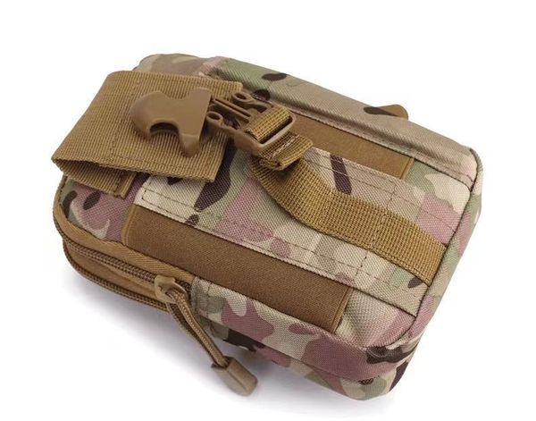 

new military fans tactical waist bag hanging outdoor sports tactical belt waist bag wearing belt zero wallet 5.6-inch mobile phone bag6994