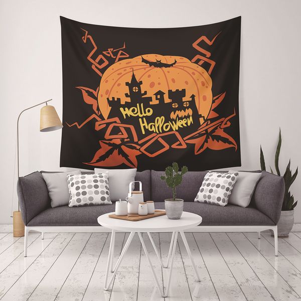 

new arrival 13 styles halloween home decor tapestries beach towel camping blanket bedsheet table-cloth with led light