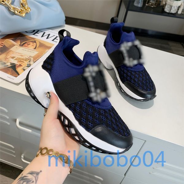 

2021 new popular designer man woman's fashion low cut lace up breathable mesh sneaker shoe outdoors race runner casual shoe, Black
