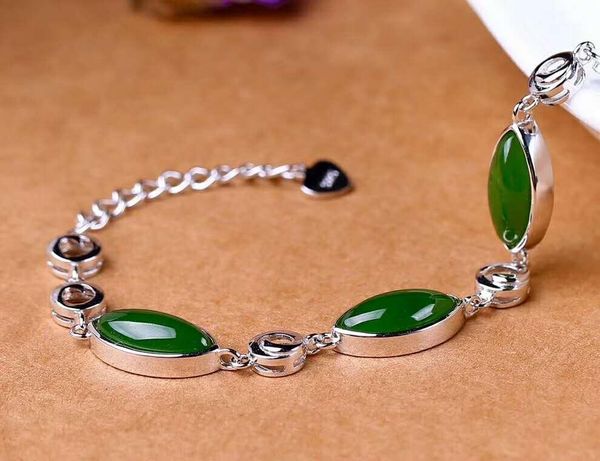 

other bracelets hetian biyu silver bracelet macular j31#1, Golden;silver