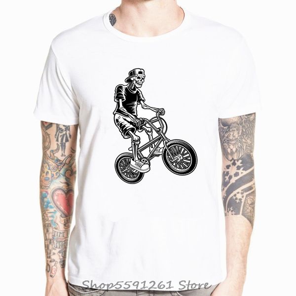 

worn out bikes funny skeleton bicycle design short sleeve fashion sku'l'l casual style tees sport hooded sweatshirt hoodie men t
