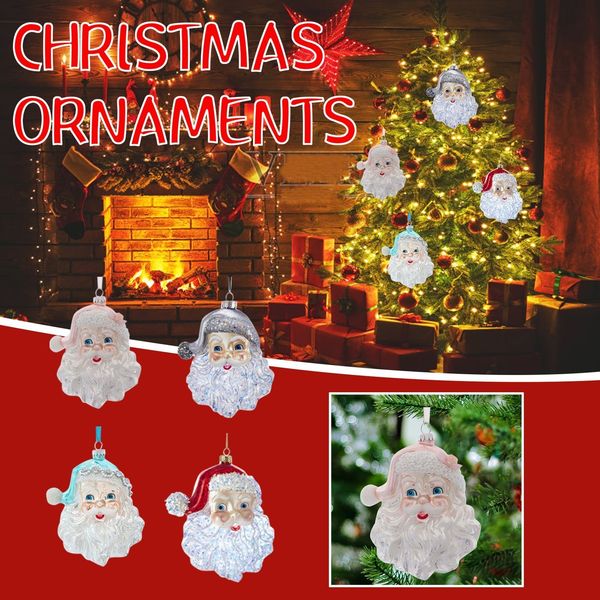 

diy christmas decorate quarantine personalized 2020 hanging pendants santa claus ornament