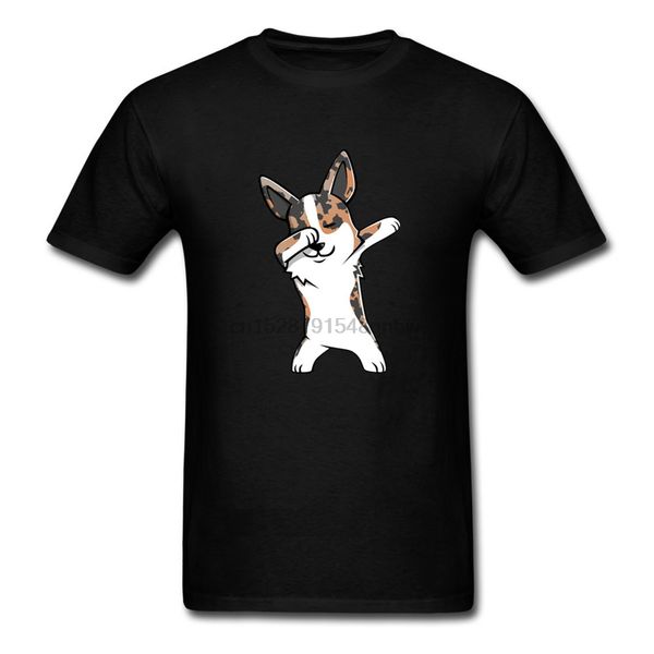 

cardigan welsh corgi dabbing funny cartoon short sleeve for boys male anime sport hooded sweatshirt hoodie t shirt