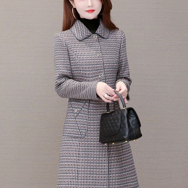 

new korean 2021 style graceful autumn coat and winter jacket hzdn, Black