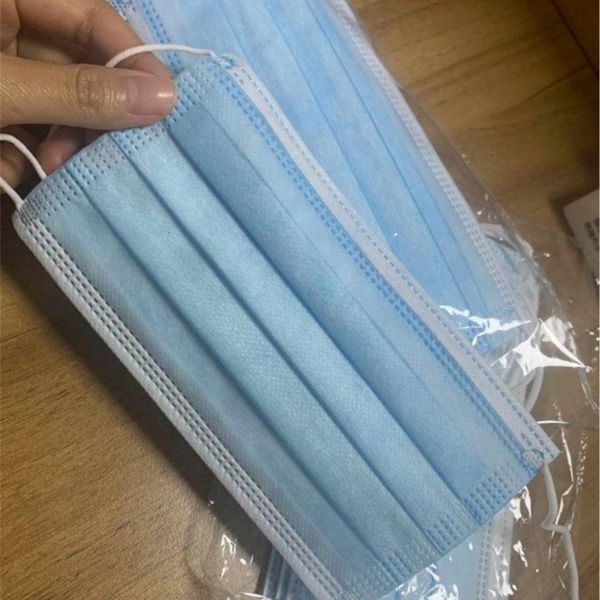 

mouth 3 layer ear-loop face masks cover 3-ply non-woven disposable dust mask soft breathoutletux5t
