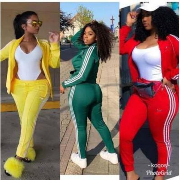 

womens slim tracksuits womens breathable two-piece suits women casual sports suits cardigans + pants youth 2020 new sports fitness suit, Gray