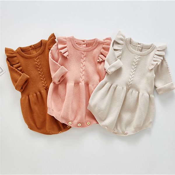 

девочки bodysuit новорожденные мальчик девочки одежда new born с длинным рукавом soild трикотажного 3-24 мес тела одежда c1021, Blue