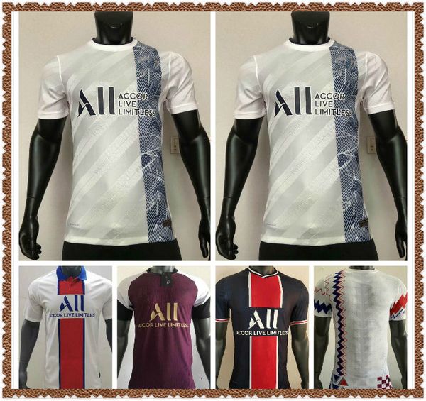 

player version 2021 verratti di maria mbappe icardi soccer jerseys 20/21 home away soccer shirt football uniforms, Black;yellow