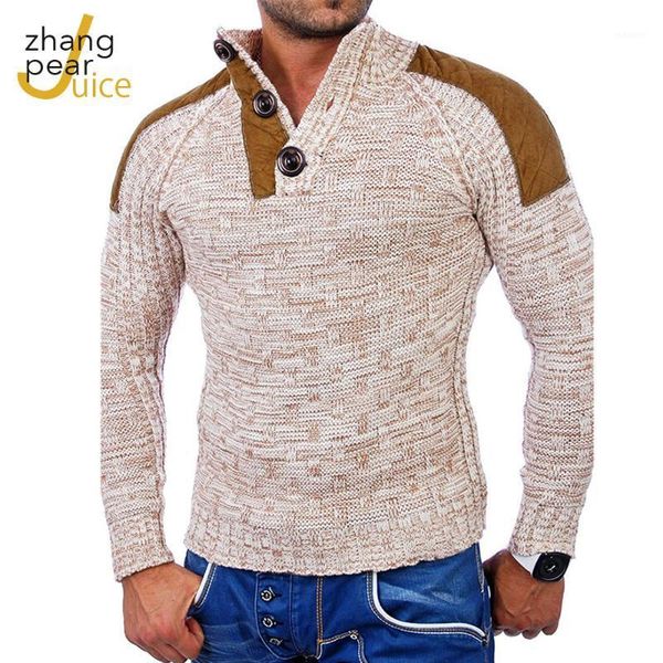 

winter spring men's stand collar sweater pullovers male slim fit patchwork sweaters high street knitted pullover 1, White;black