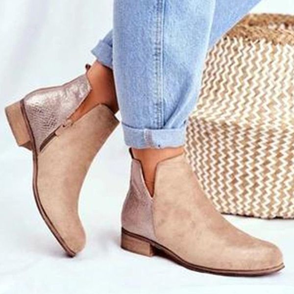 

man made women's heel ankle booties truffle ankle bootie synthetic sole faux leather western cowgirl boots, Black