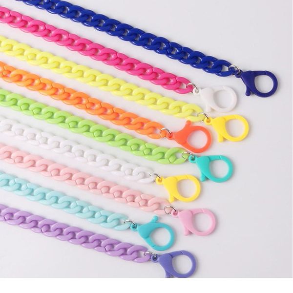 

new acrylic candy color sunglasses chains glasses chain straps necklace chunky lanyards neck eyeglasses hol jllifc