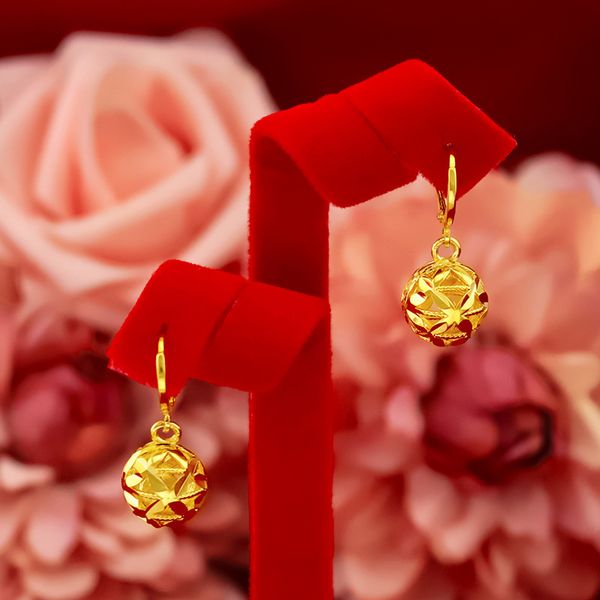 

cute for women wedding engagement korean hollow ball shape elegant clip earring 14k gold jewelry gift, Silver