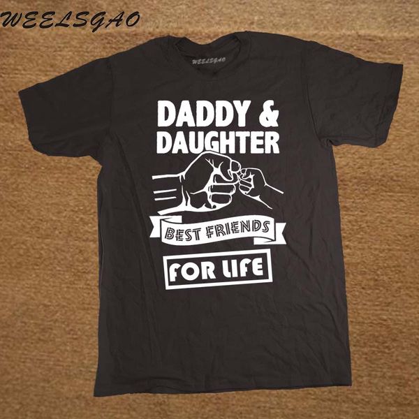 

sport daddy and daughter friends for life fathers day dad gift funny logo printed t shirt cotton short sleeve t-shirts