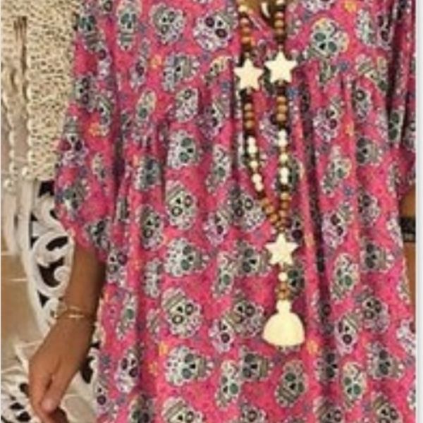 

v-neck skeleton printed for women 1916 v-neck skeleton printed dress for women 1916 dress dress btp1m, Black;gray