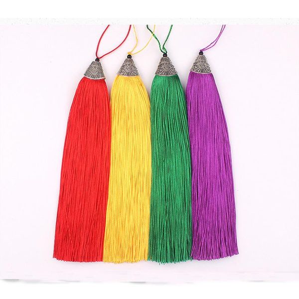 

2pcs pack 18cm fish mouth cap silk tassel fringe brush curtains diy crafts gift tassel finding pendants jewelry making accessori h jllebw