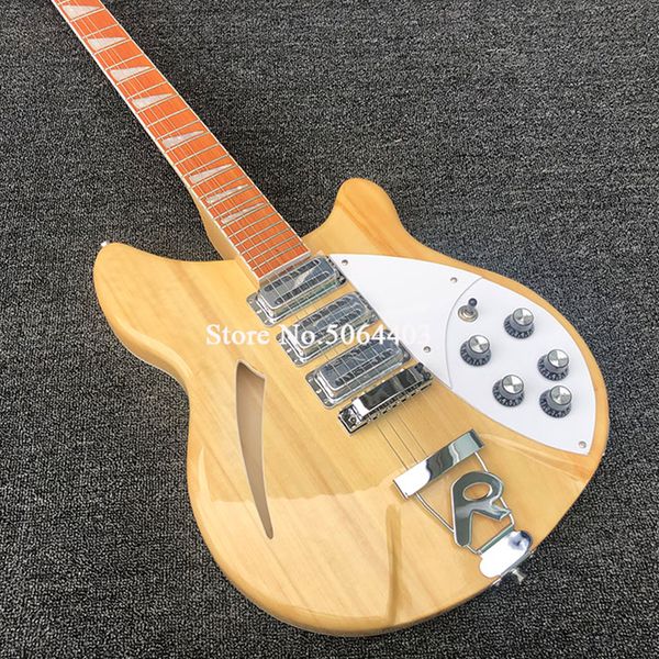 2022 Professional Edition 6-saitige Log-Color-E-Gitarre, halbhohles Nationalinstrument, klare Klangqualität