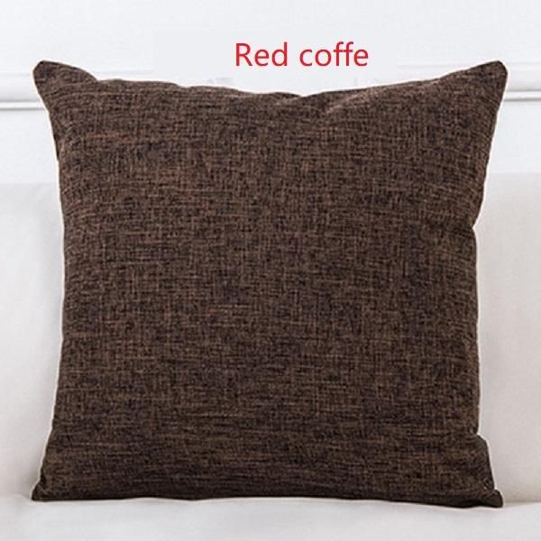 

solid linen sofa waist cushion cover 4040 4545 5030 5050 5555 4060cm throw pillowcase office home decor pillow case cojine swy wmtnph