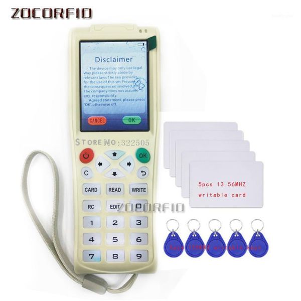 

access control card reader english version original icopy-5 with full decode function smart key machine nfc copier writer rfid duplicator1