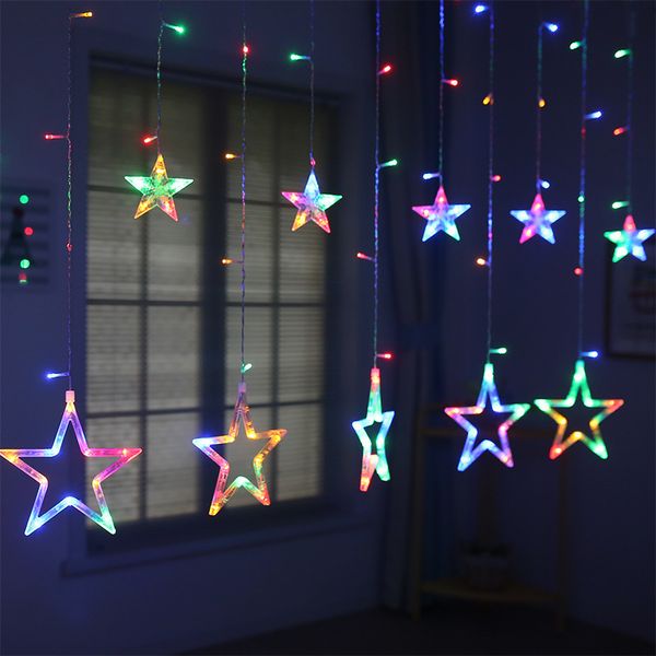 Stringa di illuminazione Stelle Luna Luci notturne Decor per soggiorno Casa per le vacanze Forniture per matrimoni LED Decorazioni natalizie Lampara fai da te 201203