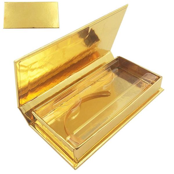 

false eyelashes wholesale lash boxes packaging eyelash box package custom rectangle gold storage case vendors