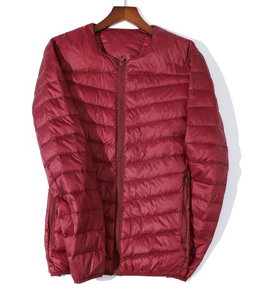 

2021 new men's ultra light down jacket men slim windproof portable o-neck lightweight coat warm liner xdtc, Black