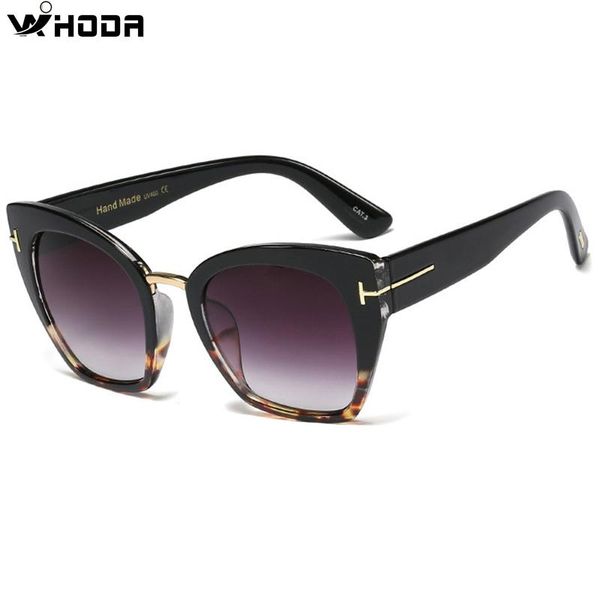 

wihoda euro large size cat eyes female gradient grey lens sunglasses ,fashion women black flat mirror sun glasses frames s165, White;black