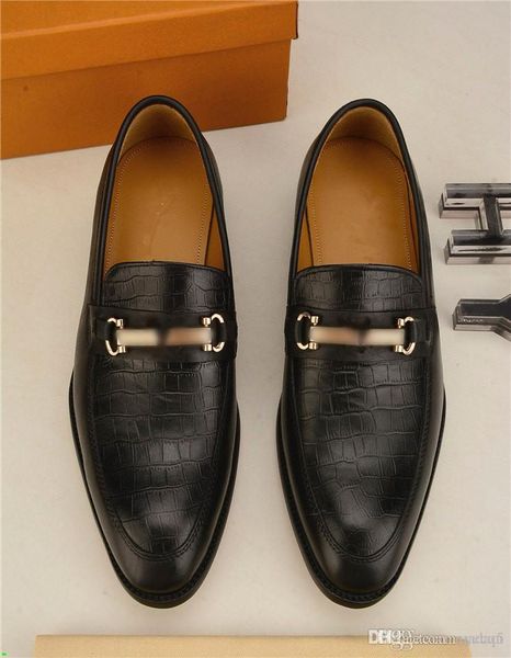 

21ss new genuine leather designer men's dress shoes handmade office business wedding blue black luxury slip on formal oxfords mens shoe