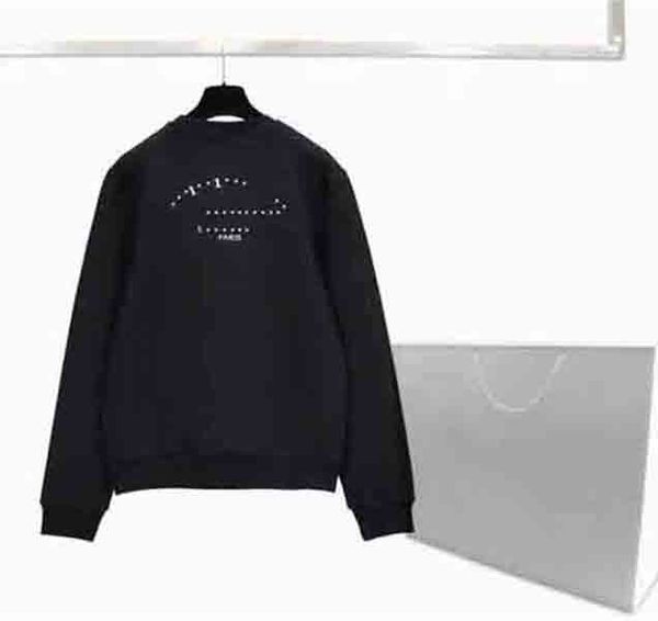 

20fw mens hoodies sweater fashion sweatershirt hooded loong sleeve men women couple pullover letters curve printed, Black