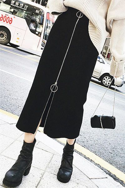

wholesale new summer selling women's fashion casual skirt y1352, Black