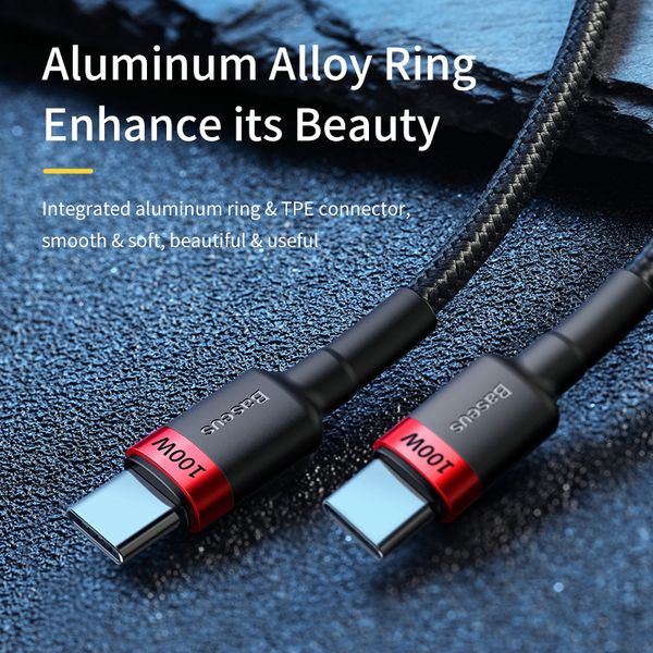 

pd baseus 100w usb to quick charger 4.0 type c for xiaomi mackbook pro samsung s20 ultra data cable cord