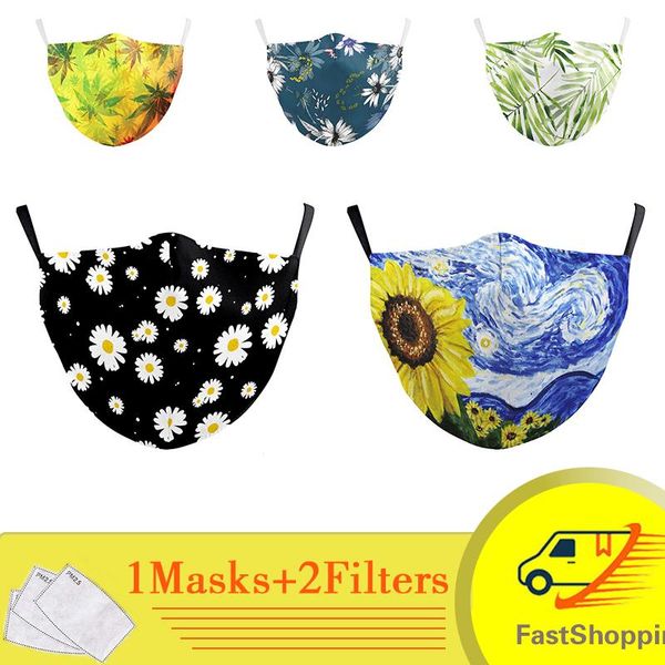 

pm25 взрослые многоразовый хлопок маска для лица цветочных печатей washable хлопок рот маски обложки открытой маска для лица yxlfee homes200