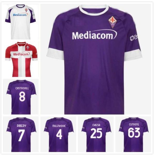 

man kids kit 20 21 fiorentina soccer jerseys home 2020 2021 milenkovic ribery castrovilli c.kouame chiesa cutrone duncan football shirts, Black;yellow