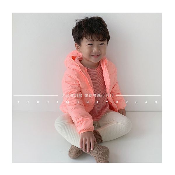 

n20 dingdang forest winter korean wear new children's down jacket light coat warm color men and women, Blue;gray