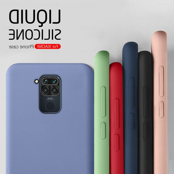 

случай жидкого силикона для xiaomi противоударна мягкой обложки на реом примечании 9pro note9 не 9 про 9s кок fundas