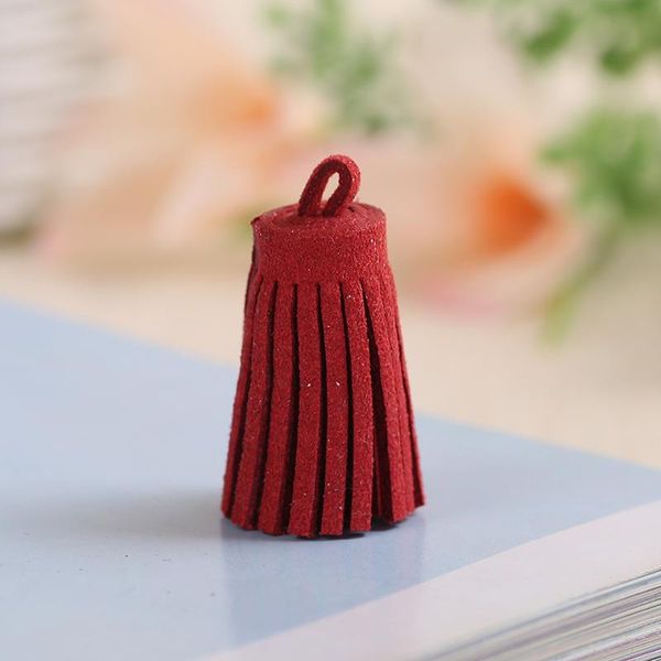 

10pcs color mini suede tassel fringe diy handmade material leather tassel trim garments curtains keychain decor crafts tassels h jllelr