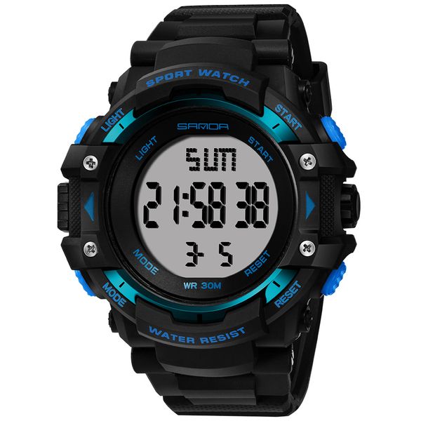 

men fashion electronic watch luxury led digital military sport climbing wrist watch men s silicone strap waterproof casual watches, Slivery;brown