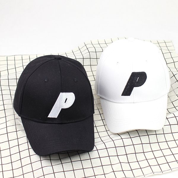 

p embroidery letter baseball cap casual wild couple hat curved edge peaked hat hip-hop hat mens designer fashion cap designer baseball cap, Blue;gray