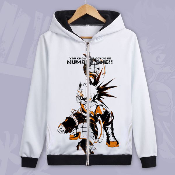 

2021 new men women hoodie anime my sweatshirts coat boku no hero academia fleece hoodies costumes 59cq, Black