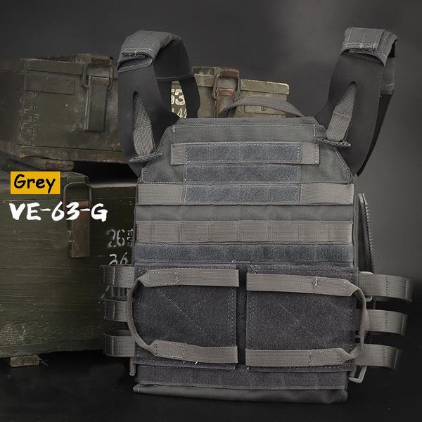

hunting jackets tactical vest cs combat plate carrier vests molle wargame protective army paintball, Camo;black