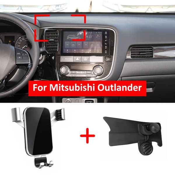 

car holder mitsubishi outlander mk3 2013~2019 mobile phone stand bracket air vent accessories for iphone 2015