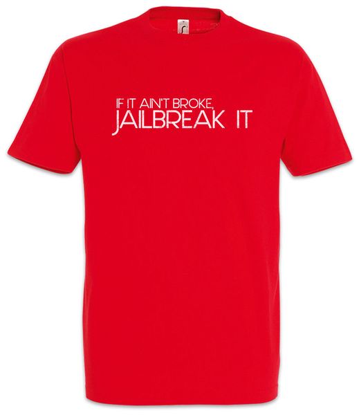 

short sleeve if it ain't broke, jailbreak it fun geek nerd computer science scientistcasual sport hooded sweatshirt hoodie t shirt