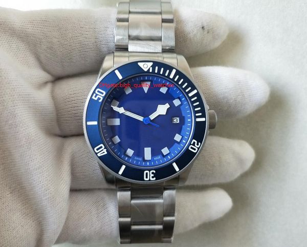 

factory supplier wristwatches blue 42mm automatic movement stainless steel mens men's watch watches, Slivery;brown
