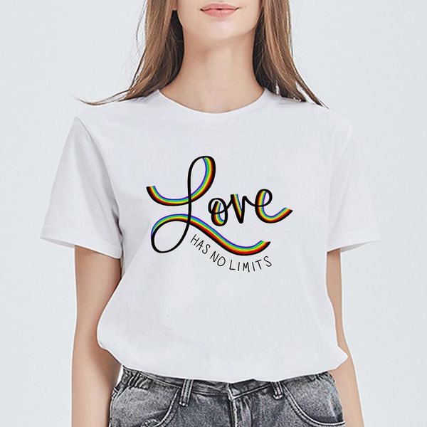 

новая футболка женщины vogue plus размер harajuku lgbt футболка vintage gym tshirt эстетика kawaii vestidos love не имеет ограничений, White