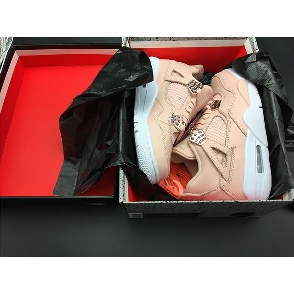 

basketball new 4s 4 nrg beige rose shoes gold particle wmns fashion classic metallic red bronze-sail men women sports sneakers, Black