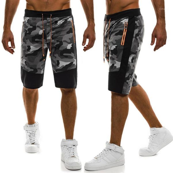 

men's shorts zogaa 2021 casual men summer camouflage beach pants homme cotton fashion clothing1, White;black