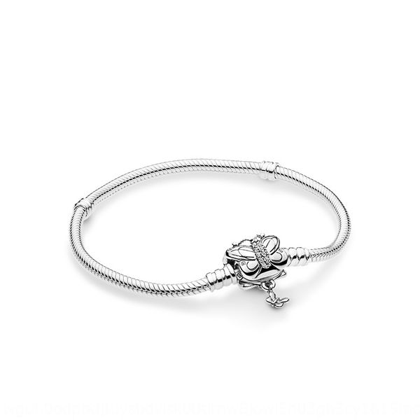 

s925 серебро летающего дня diy бабочка браслет батты браслет чистого серебро змей кость цепь личность простой diy подруга цись валентин, Golden;silver