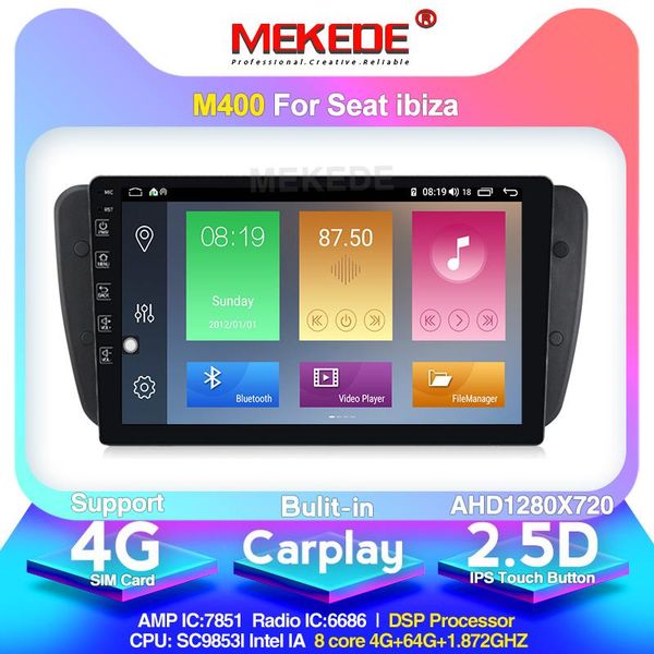 

mekede 9853 4g lte 4g+64g android 10.0 car radio multimedia video player navigation gps 2 din for seat ibiza 6j 4 2009-2013 car dvd