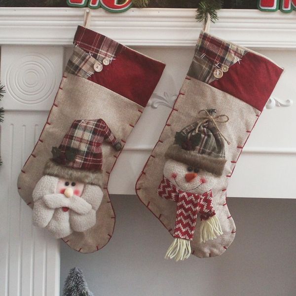 

christmas decorations santa claus snowman christmas eve festive atmosphere pendant scene decorate socks gifts
