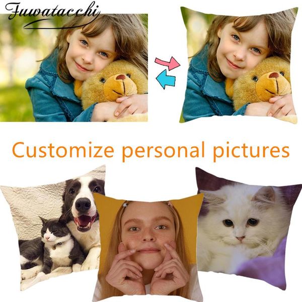 

fuwatacchi design customize personal picture &pet&wedding personal life ps gift home cushion cover pillowcase pillow cover