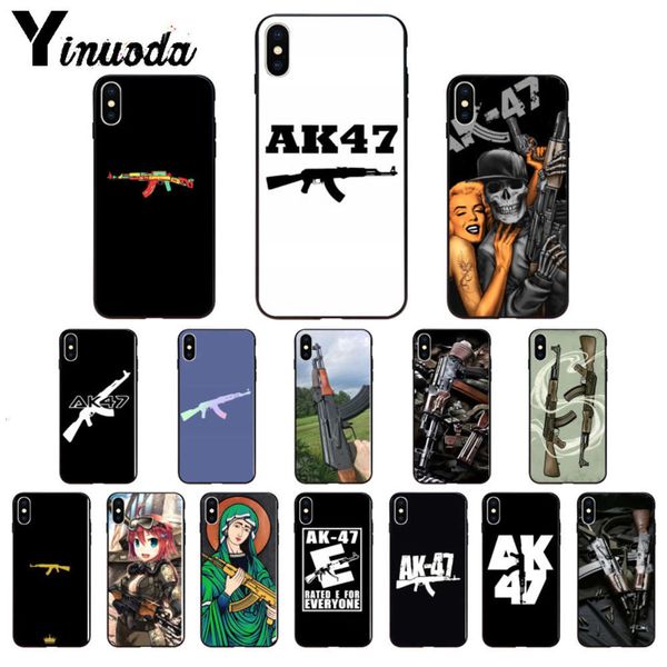 

yinuoda ak47 soft gun tpu mobile phone case silicone vip x xs x max 6 6s 7 plus 8 plus 5 5s se xr